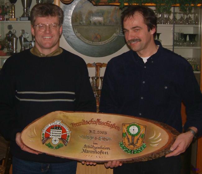 Tafel als Erinnerungsgeschenk