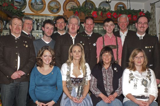 Verdiente und geehrte Mitglieder zur Jahreshauptversammlung 2012